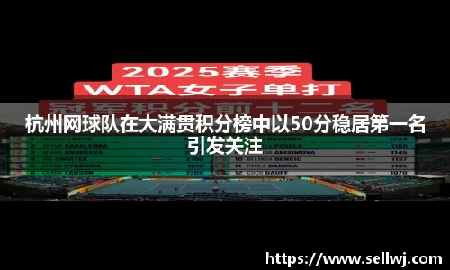 杭州网球队在大满贯积分榜中以50分稳居第一名引发关注