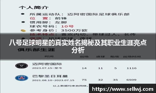 八号足球明星的真实姓名揭秘及其职业生涯亮点分析